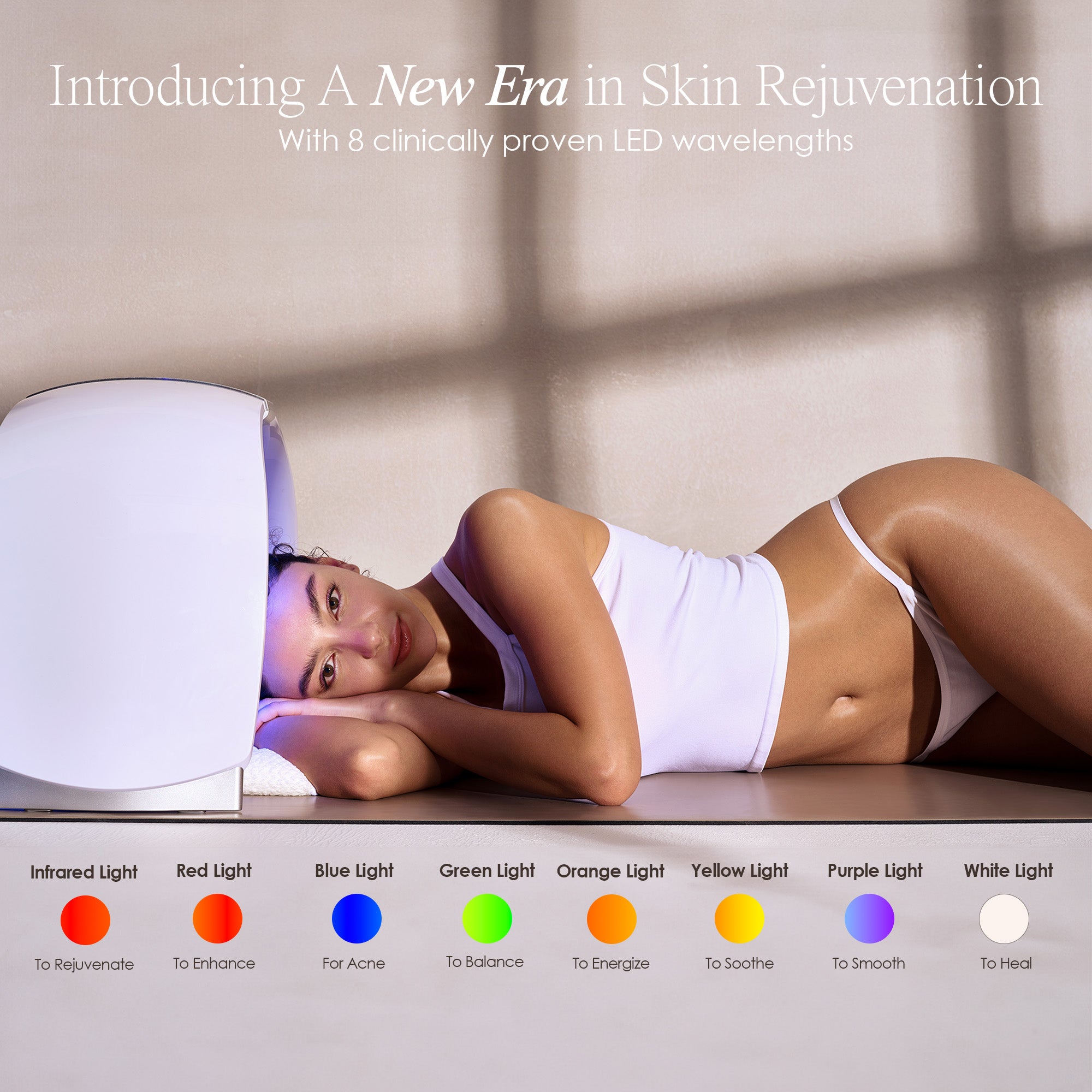 LumaLux Dome | Face & Body LED Light Therapy Device